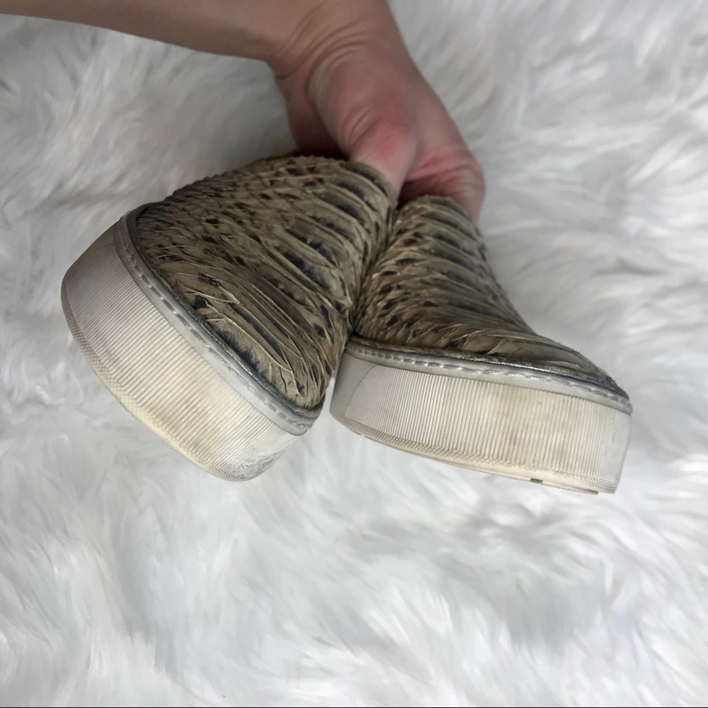 Stuart Weitzman Nugget Snake Print Leather Sneaker - image 4